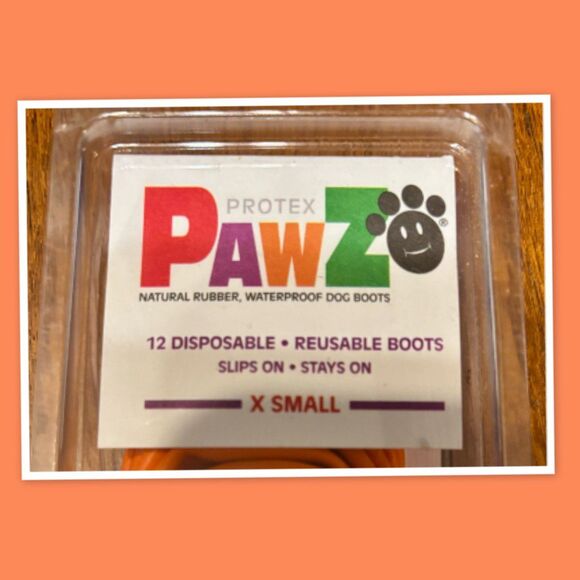 PAWZ Rubber Dog Boots - Package of 12 - Size X-Small - Picture 5 of 6